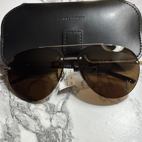 Saint Laurent Aviator Sunglasses - Picture 1 of 6